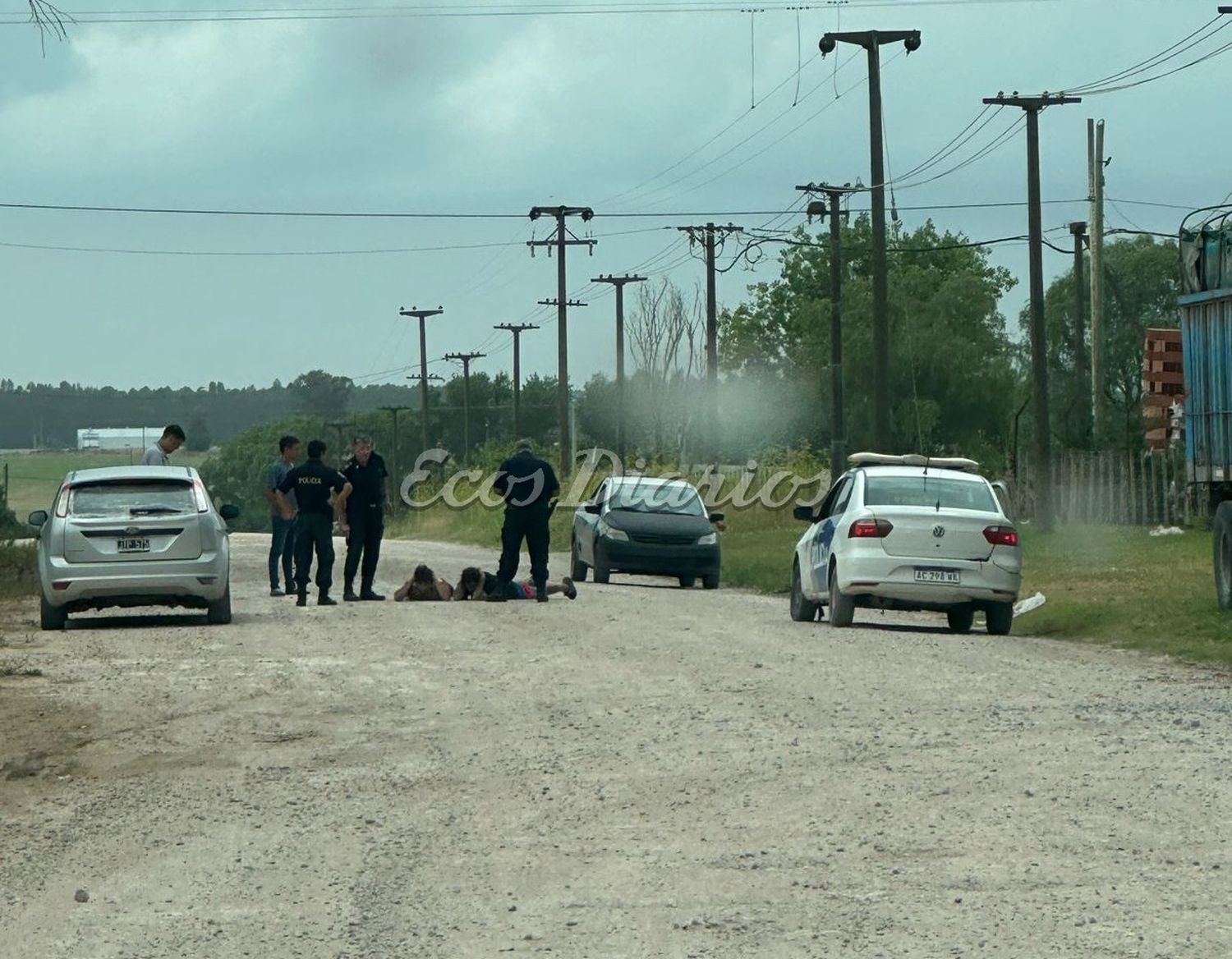 Aprehendidos en el suelo