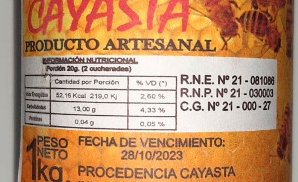 La ASSAL emitió un alerta alimentaria sobre el producto “Miel Cayastá”