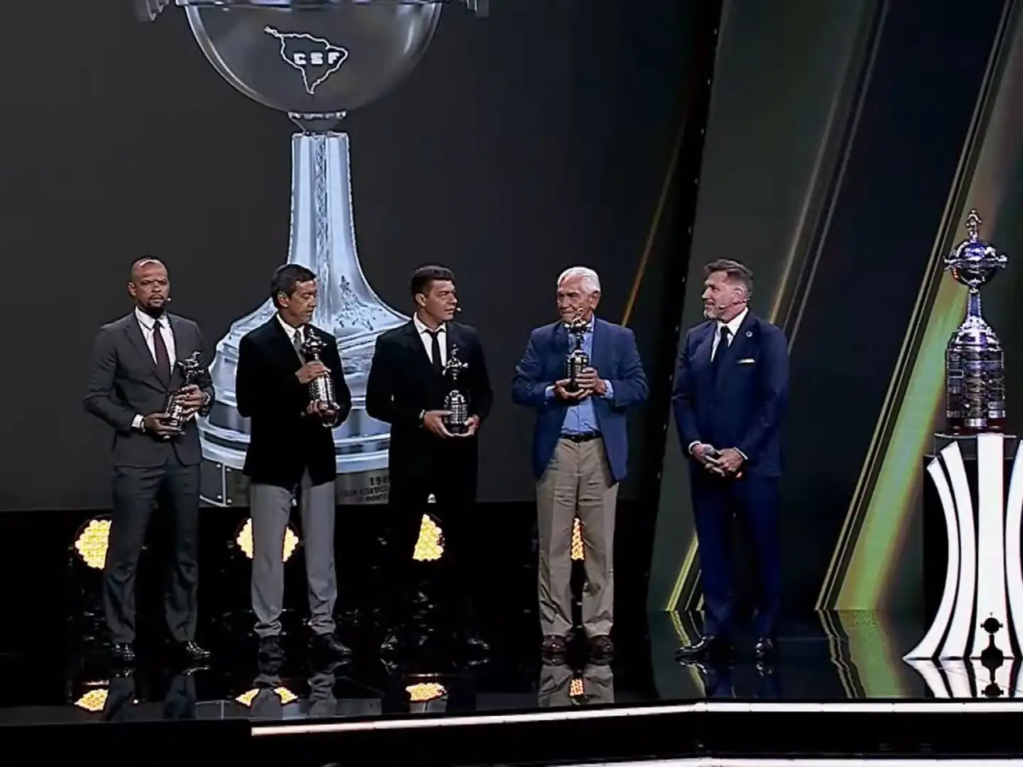 La Conmebol reconoció a múltiples ganadores de la Libertadores.