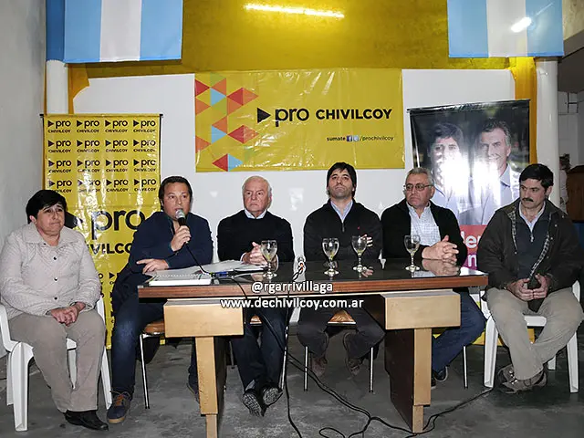 Niembro acompañó la presentación de la lista del PRO en Chivilcoy