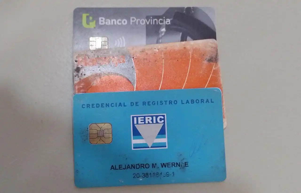 Encontraron las tarjetas de Alejandro Wernle