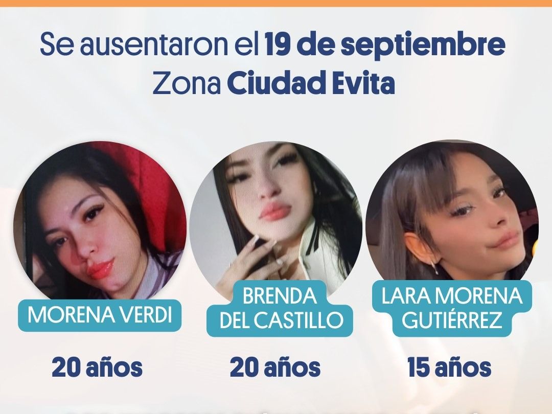 Las fotos de las desaparecidas