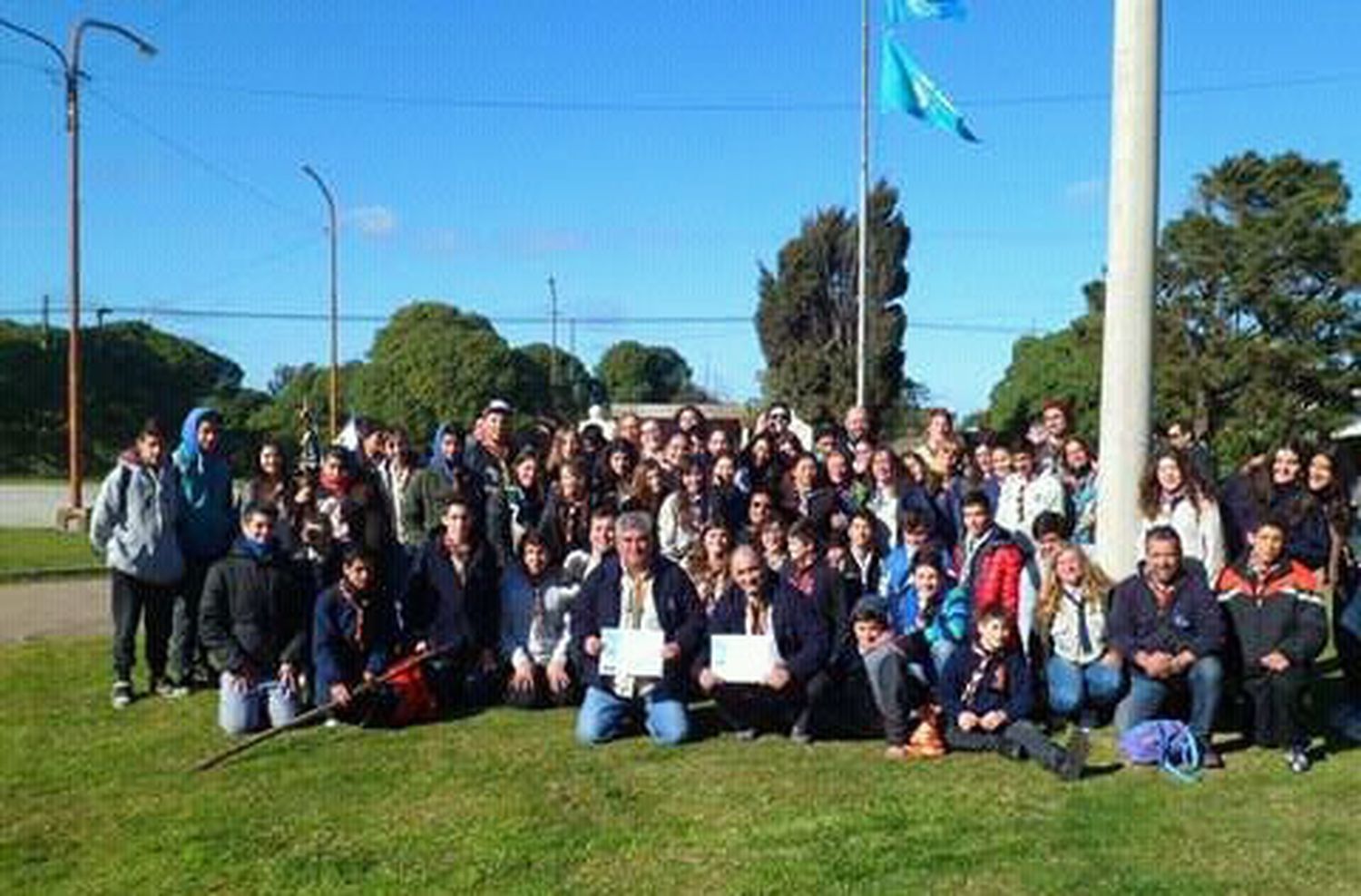 La semana scout comenzó con acciones en Ramón Santamarina