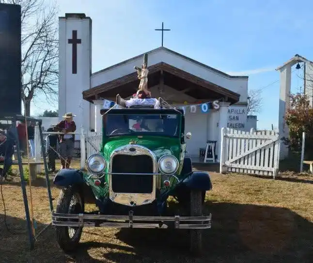 Preparados para la procesión-