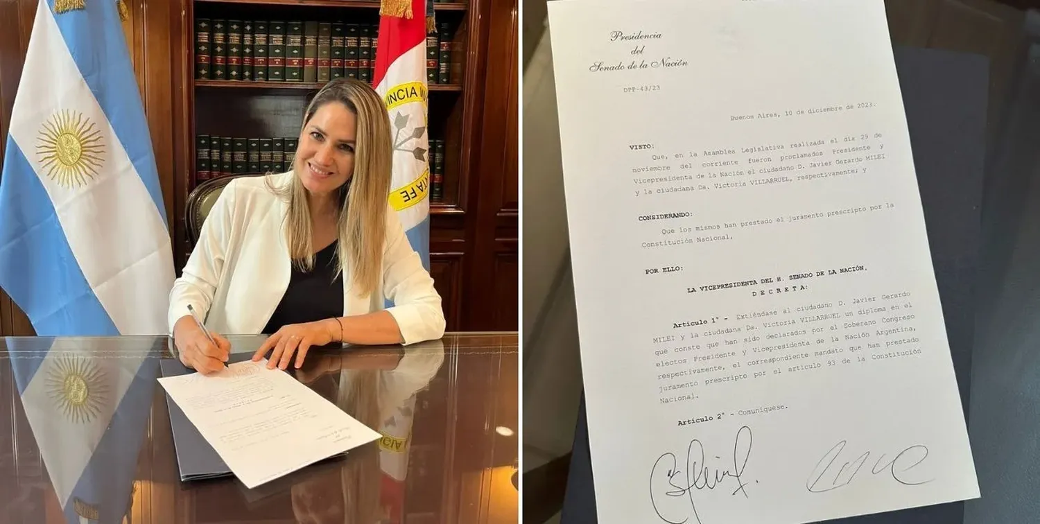 Carolina Losada firmó el decreto.