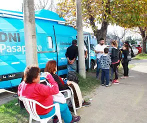 Oficina móvil en Quequén para tramitar el DNI
