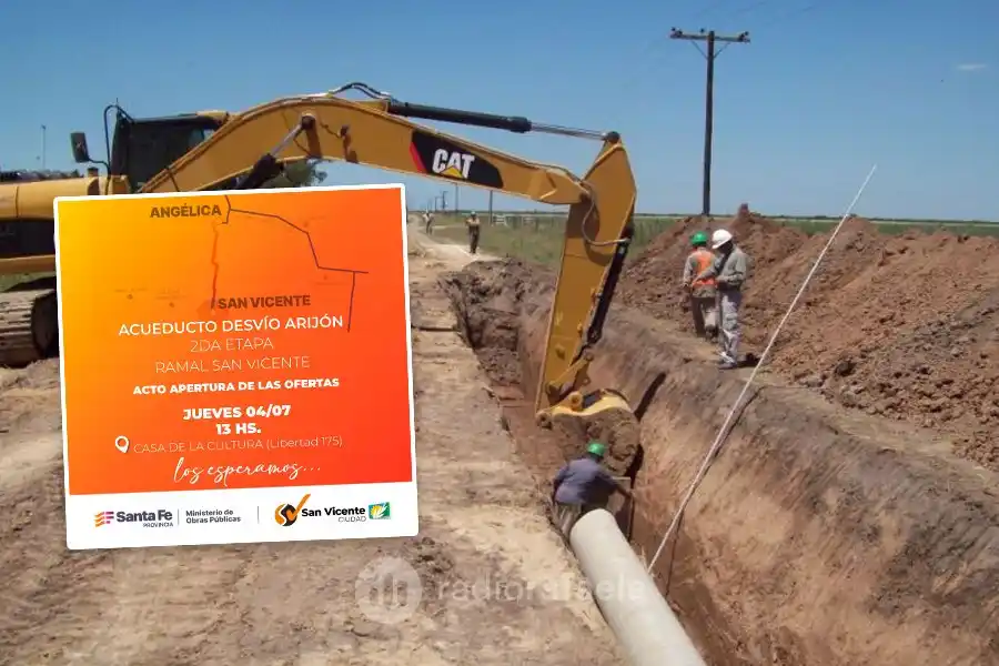 El agua, cada vez más cerca de San Vicente: ya hay fecha para el acto de apertura de ofertas para la obra