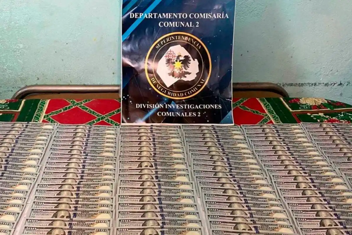 Se incautaron USD 15.000