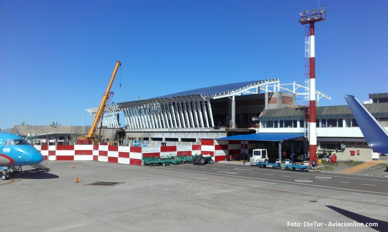 Avanzan las obras de la nueva terminal del aeropuerto de Comodoro Rivadavia
