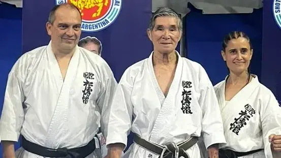 Sergio Pereyra, Hiroshi Ishikawa y Rosa Parson