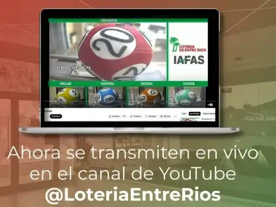IAFAS informó cambios en la transmisión de los sorteos de Lotería de Entre Ríos