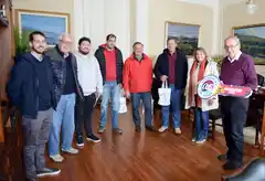 El Intendente recibió a la Escuela Granja y al Cluster Quesero por un nuevo premio al Banquete