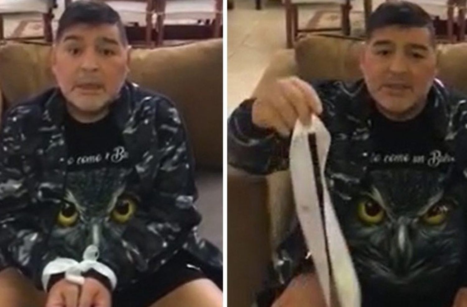 “Preso, las pelotas”: el provocador mensaje de Diego Maradona