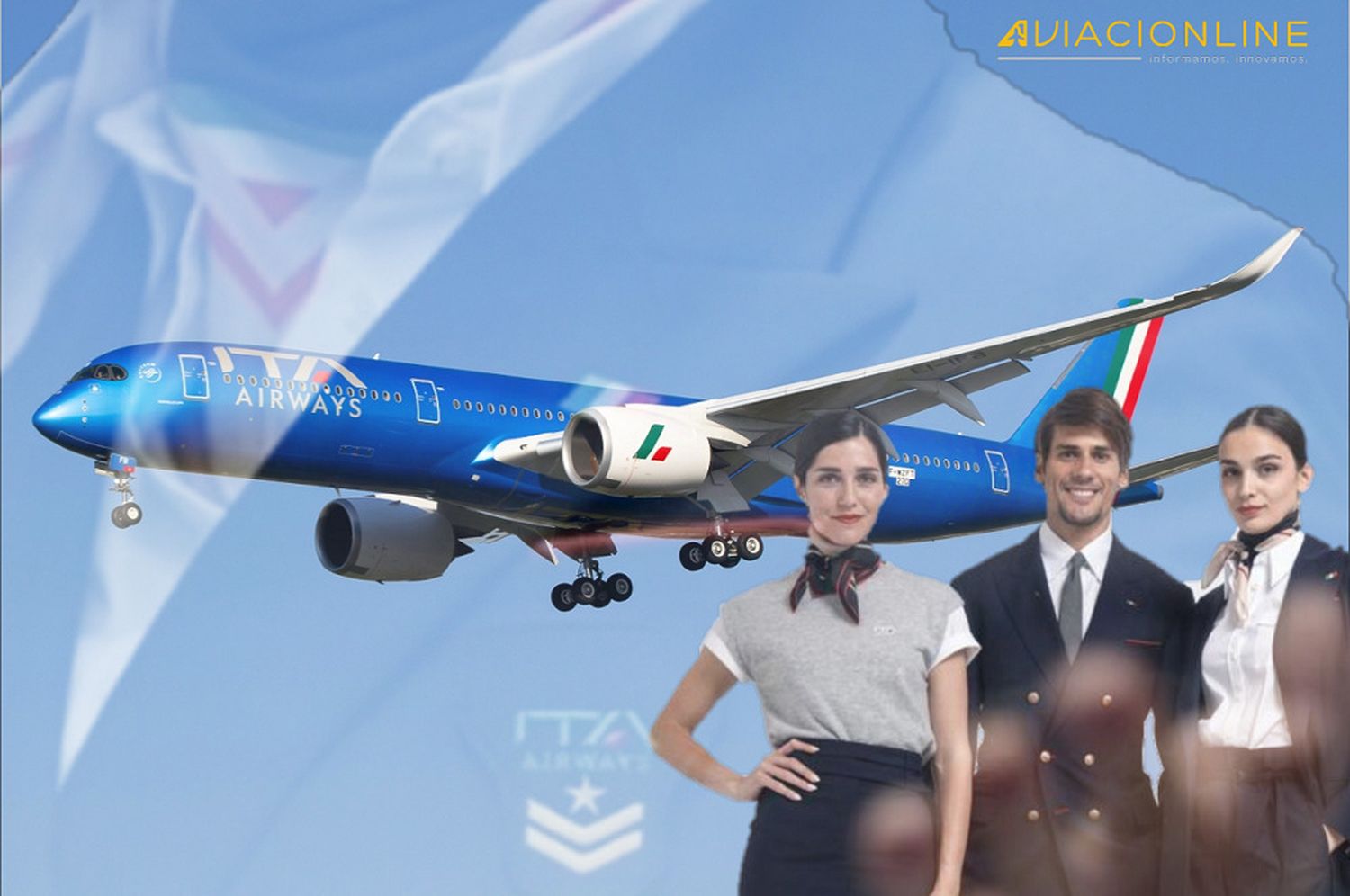 Estilo italiano: ITA Airways estrena uniformes, interiores de cabina y catering en su vuelo inaugural a Buenos Aires