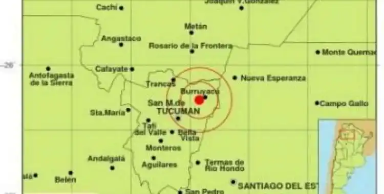 Un temblor alteró la siesta en Tucumán
