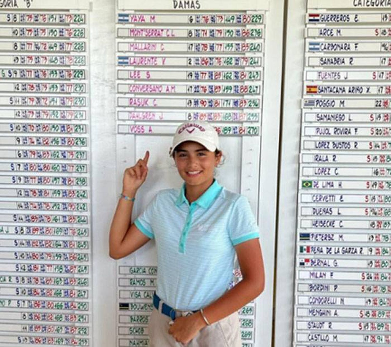 Mia Yaya campeona  latinoamericana de golf