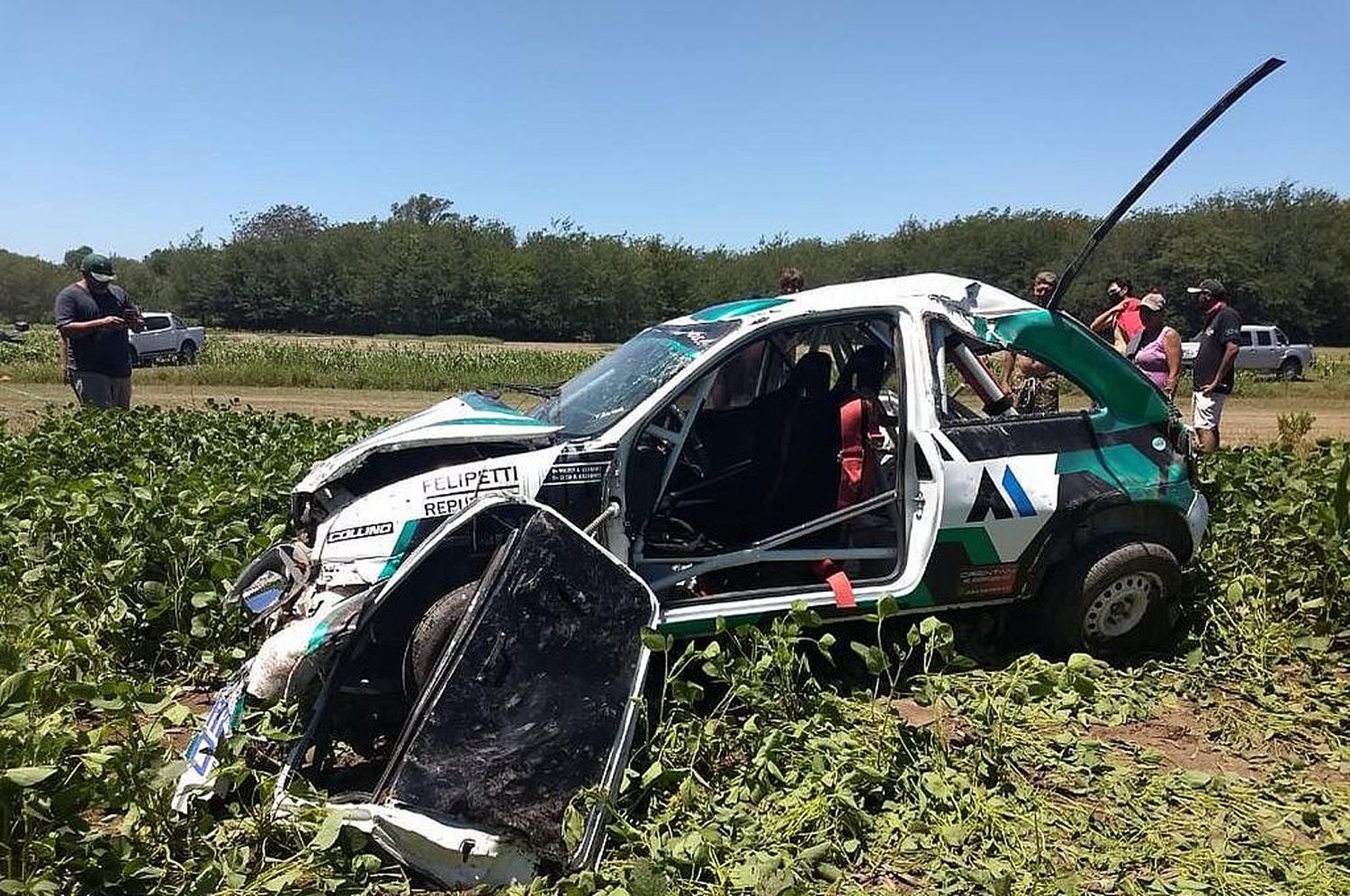 Se produjo un grave accidente en el rally santafesino