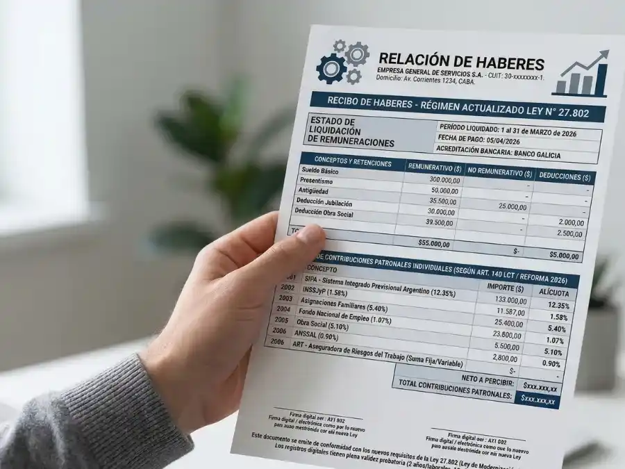 Recibo de sueldo.