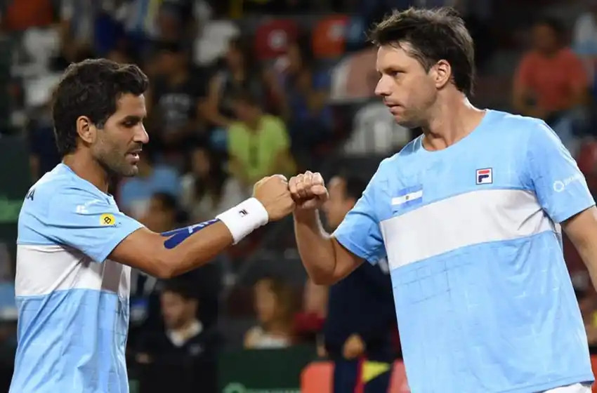 Argentina se impuso en dobles ante Colombia y volvió al Grupo Mundial