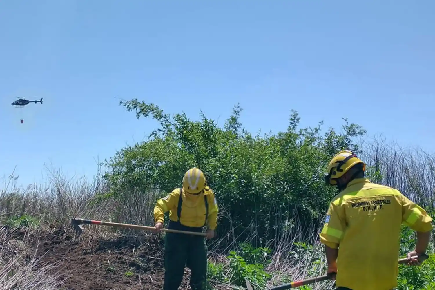 Entre Ríos y Santa Fe sigue el combate de incendios