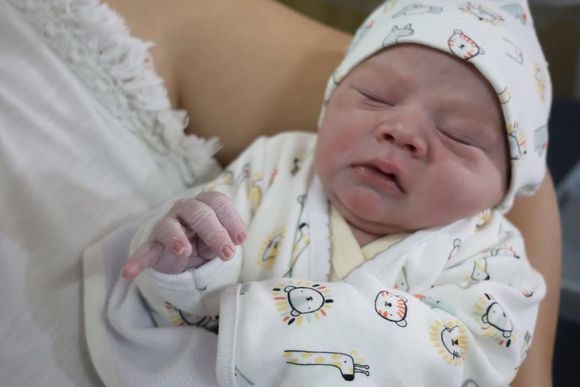 Nació Demian, el primer bebé del año en el Hospital