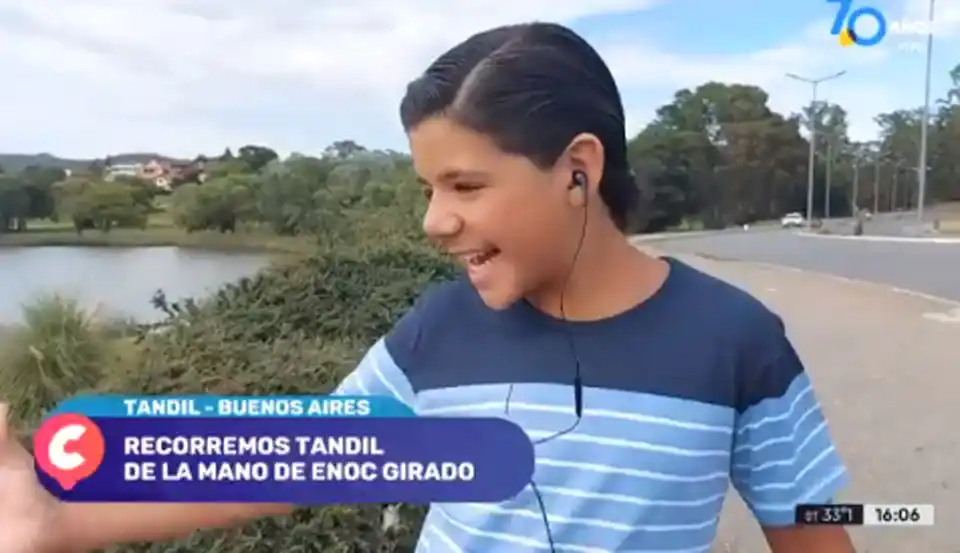 Enoc Girado mostró Tandil para la TV Pública