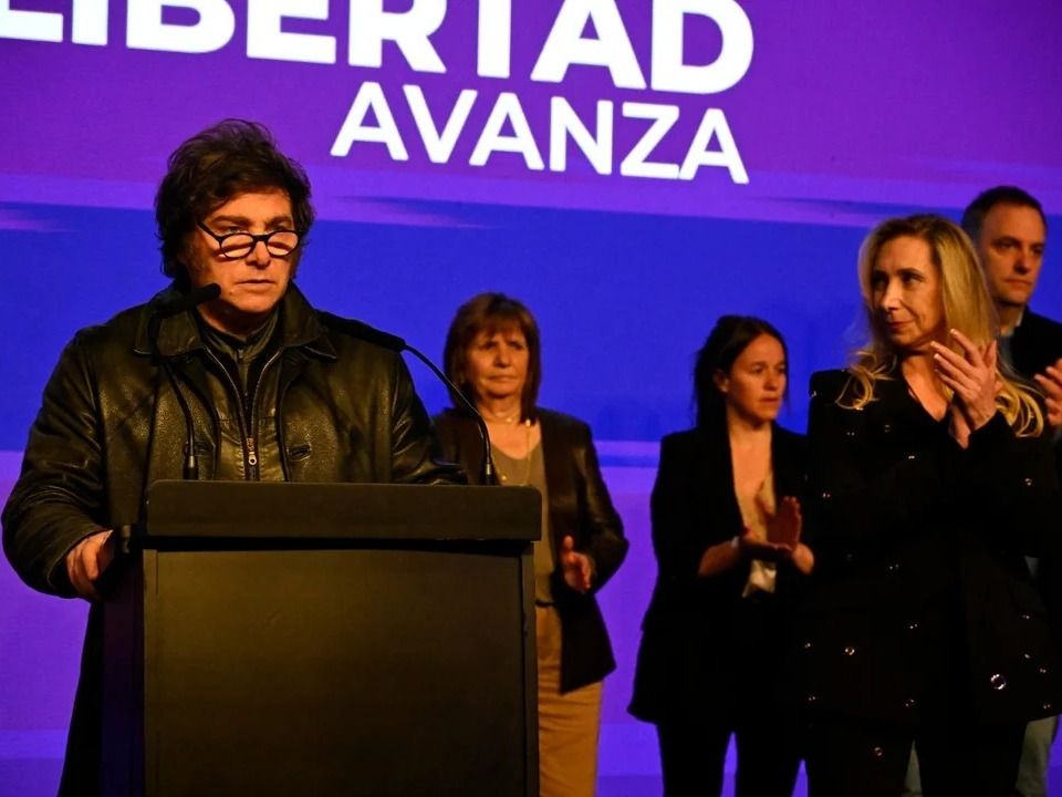 Javier Milei y Karina Milei