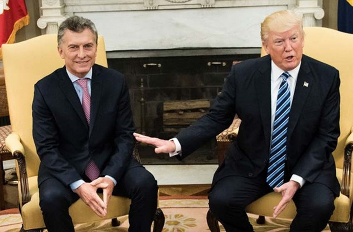 Trump le dio sus condolencias a Macri