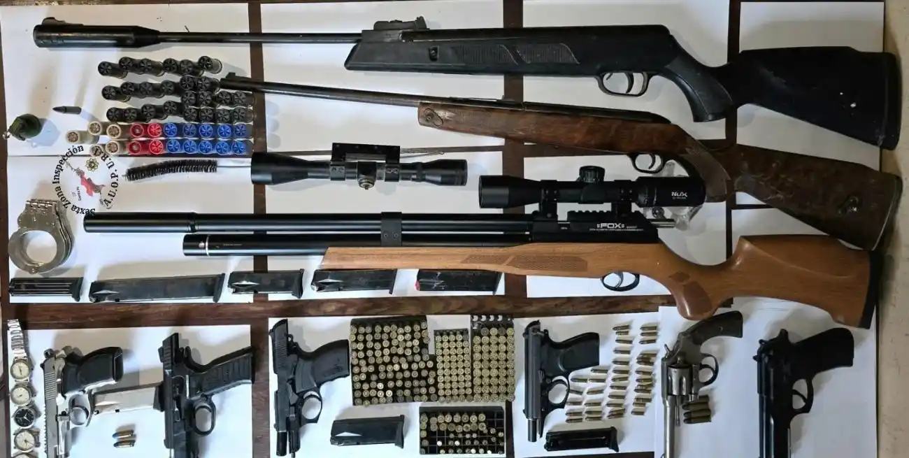 Secuestraron un arsenal en Colastiné y detienen a dos hombres por hechos violentos