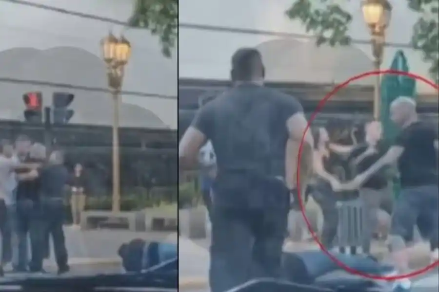VIDEO | Otra vez Emanuel Noir de "Ke Personajes": protagonizó una brutal a la salida de un boliche