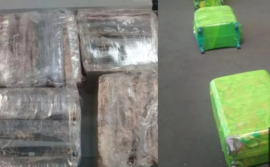 Ezeiza: Trece detenidos cuando iban a Madrid con 254 kilos de cocaína en valijas