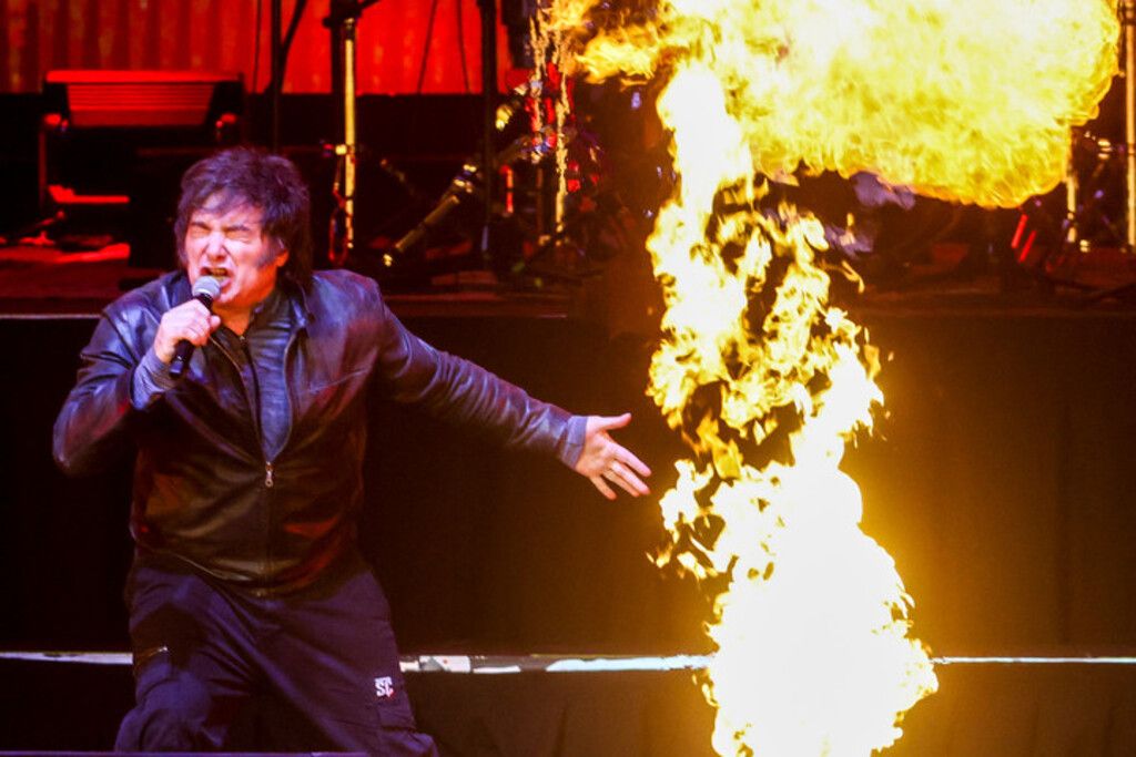 Milei en el Movistar Arena