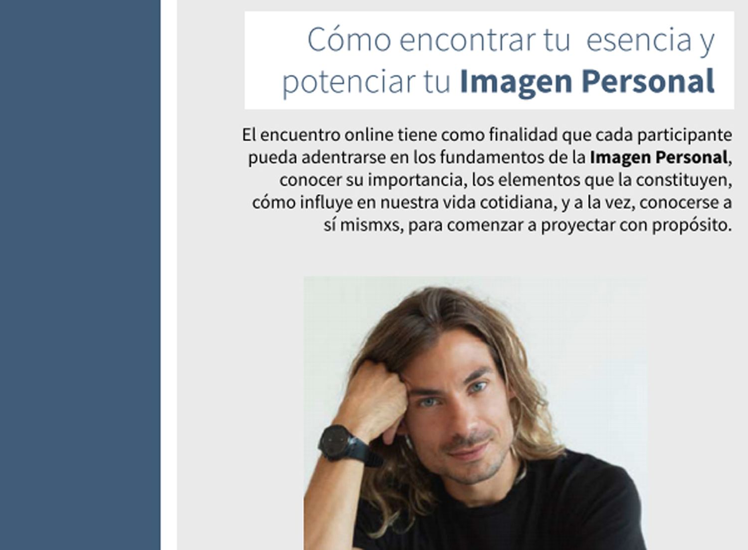 Workshop: Cómo encontrar tu esencia y potenciar tu imagen personal