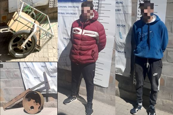 Detenidos infraganti cuando robaban hierros en Villa Jardín