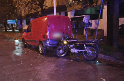 Manejaba alcoholizado y derrapó con la moto