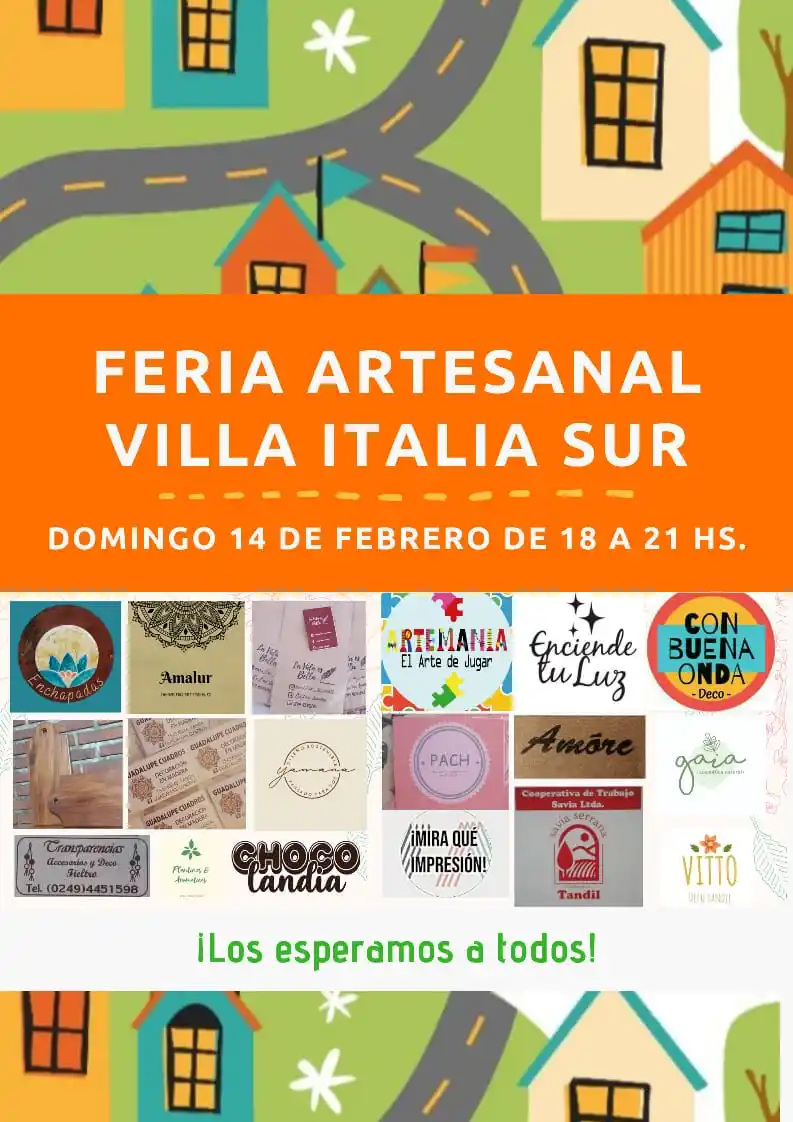 Este fin de semana se realizará la primer feria de emprendedores de Villa Italia