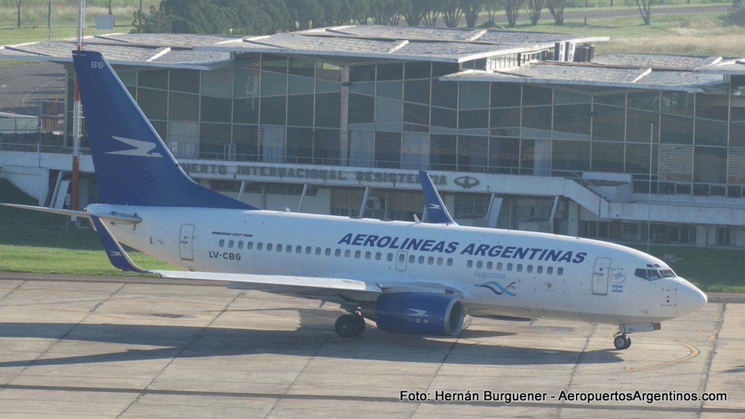 [Spotting] B737-700NG LV-CBG de Aerolíneas Argentinas en Resistencia
