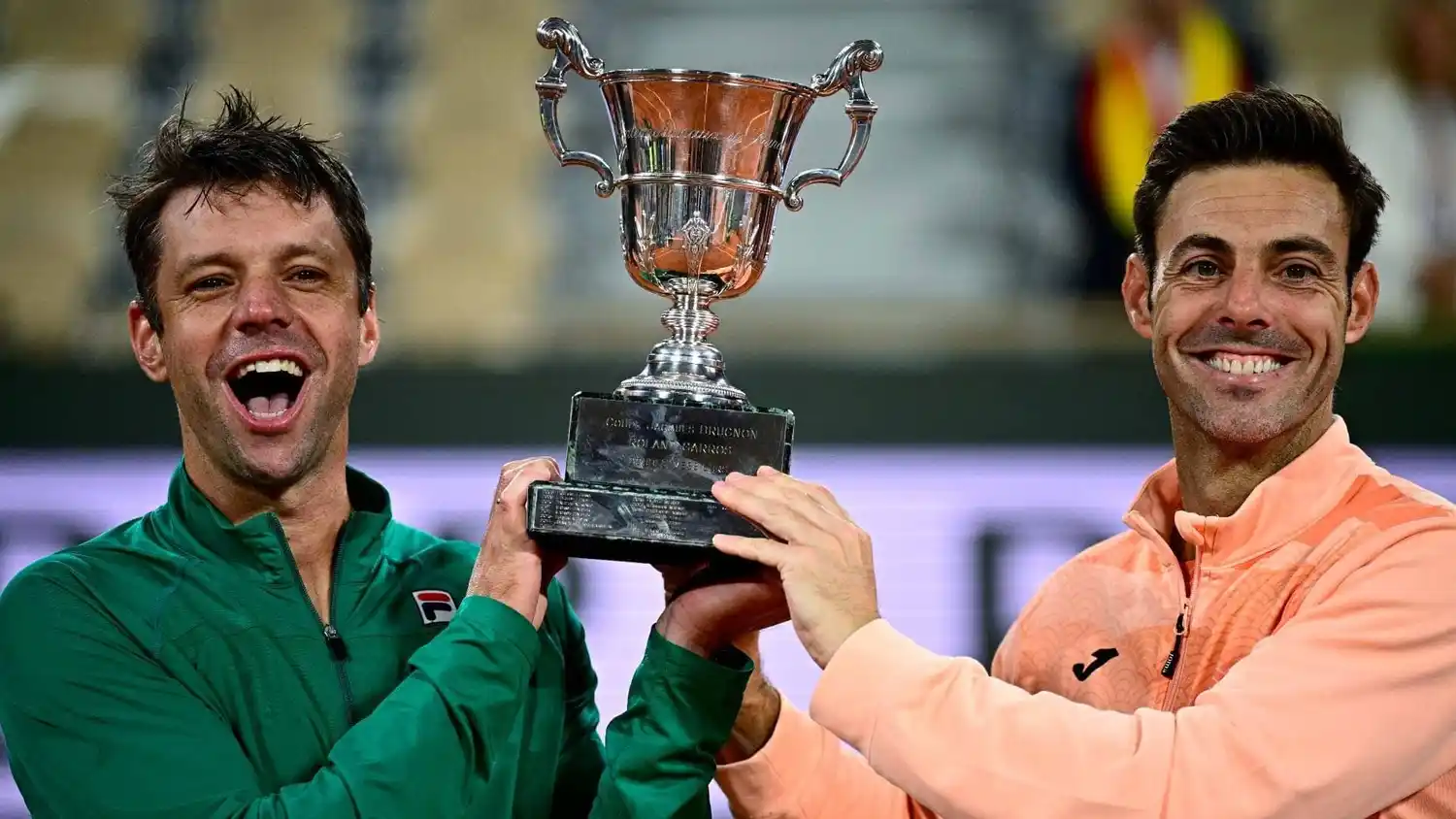 Horacio Zeballos y Marcel Granollers buscan levantar la copa nuevamente en Roland Garros como ya lo hicieron en 2025. Foto: ATP