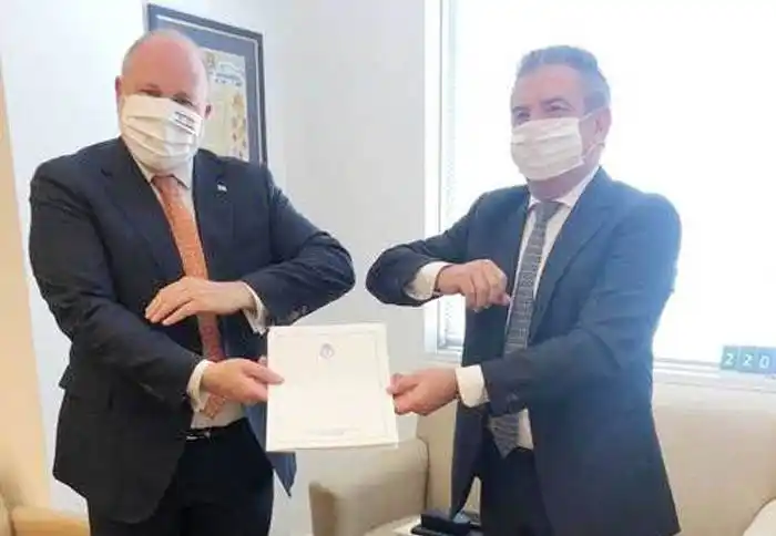 Urribarri inició su actividad  diplomática en Israel 