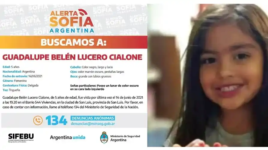 5 años de la desaparición de la menor en San Luis