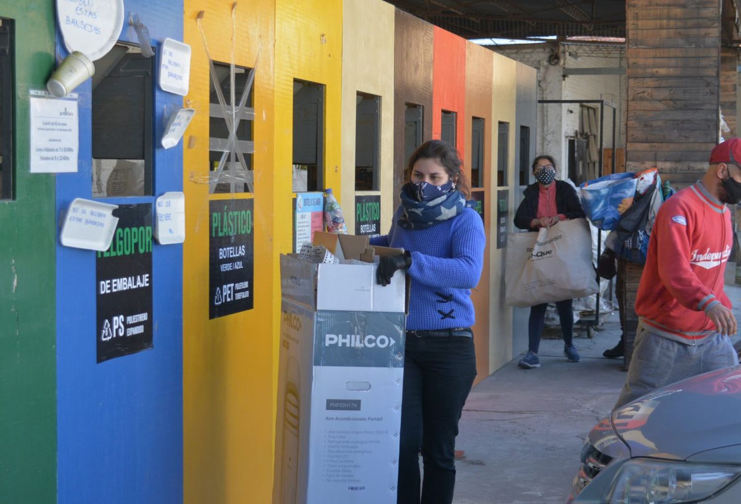 Tras dos semanas de refacciones, el Punto Limpio de avenida Santamarina volvió a funcionar normalmente