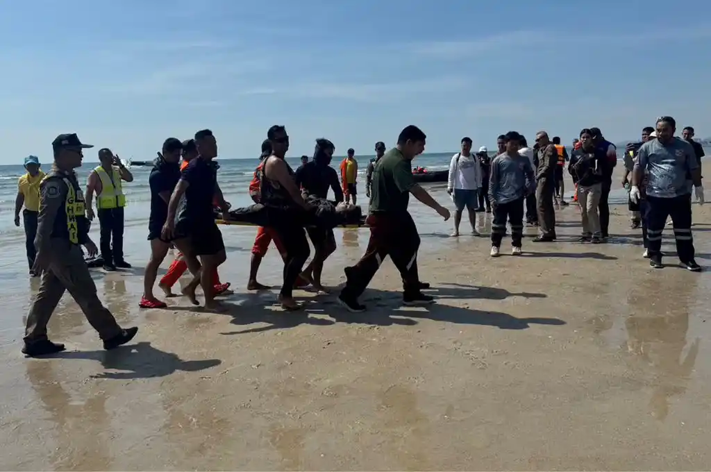 Avión se estrelló en Tailandia