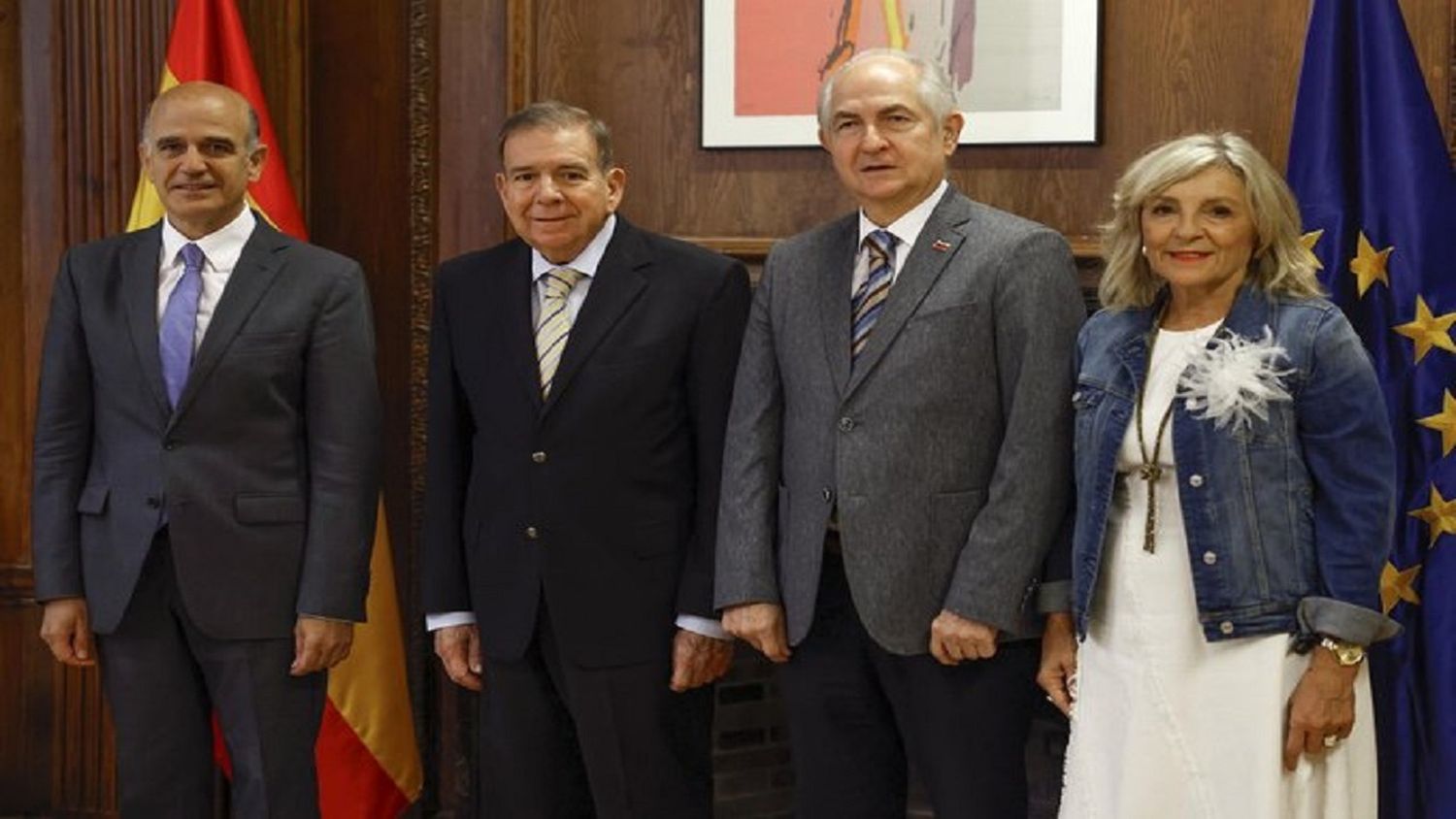 EDMUNDO GONZÁLEZ persiste en su agenda de reuniones en con políticos en España