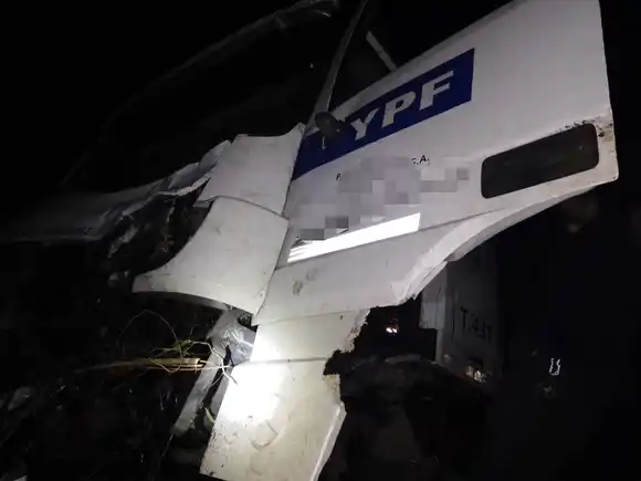 Dos camiones involucrados en un accidente vial