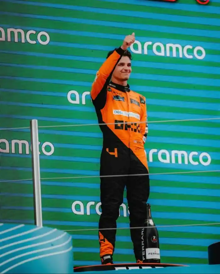 Lando Norris, feliz tras un nuevo podio