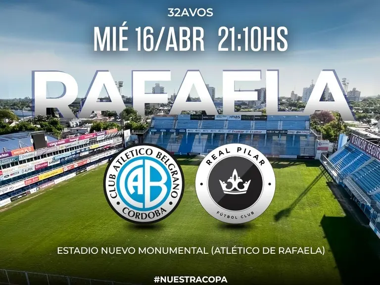 El Monumental recibe el duelo entre el Pirata cordobés y Real Pilar por la Copa Argentina.Foto: CA