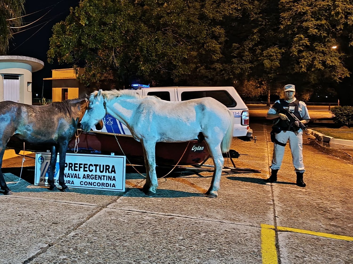 Fuerte custodia de Prefectura en las costas del río Uruguay