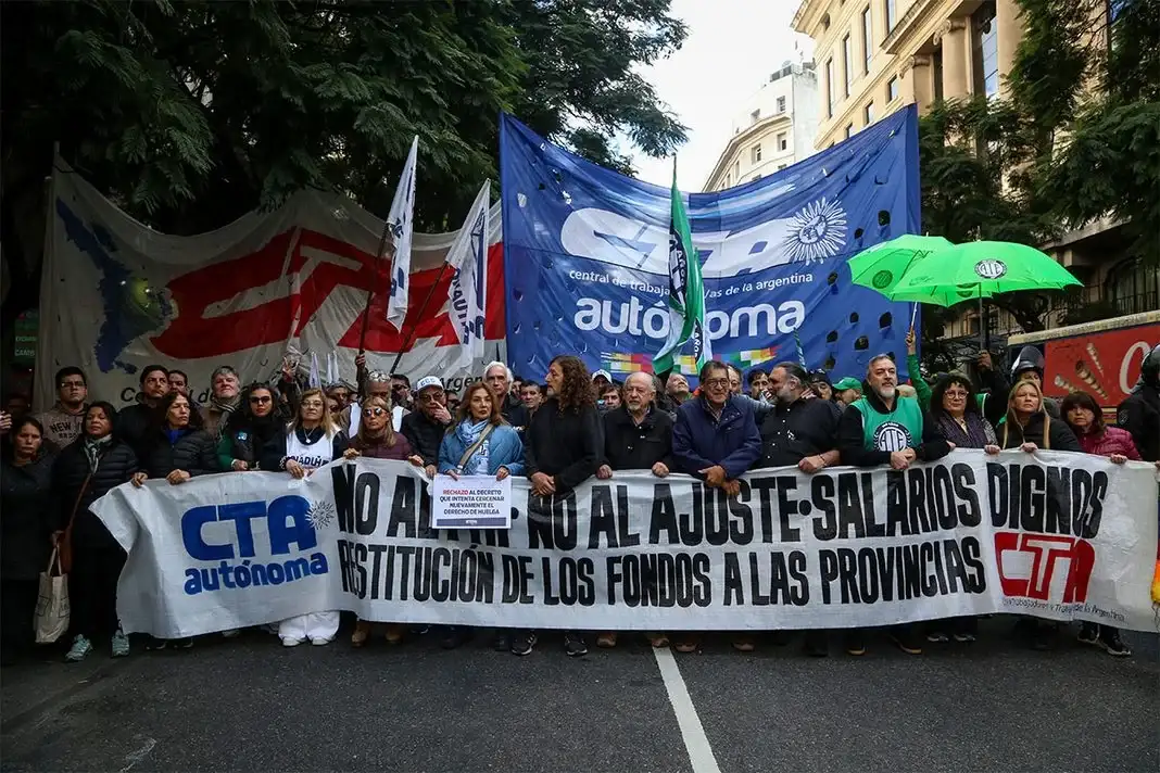 La primera quincena de octubre tendrá una agenda de marchas contra las políticas del gobierno de Javier Milei.