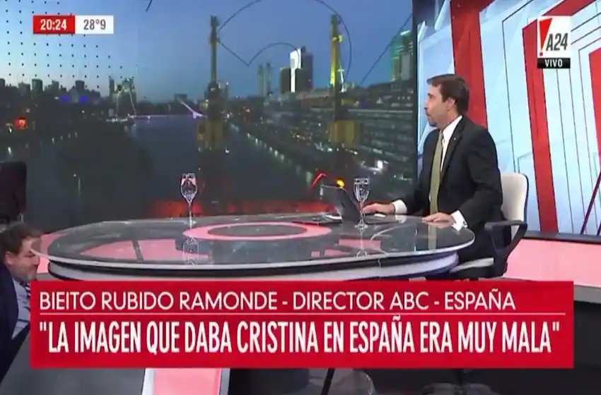 El invitado de Feinnman terminó en el piso