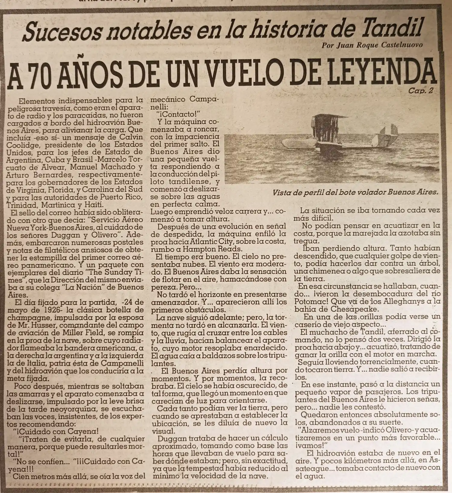 A 70 años de un vuelo de leyenda  - Cap. 2.